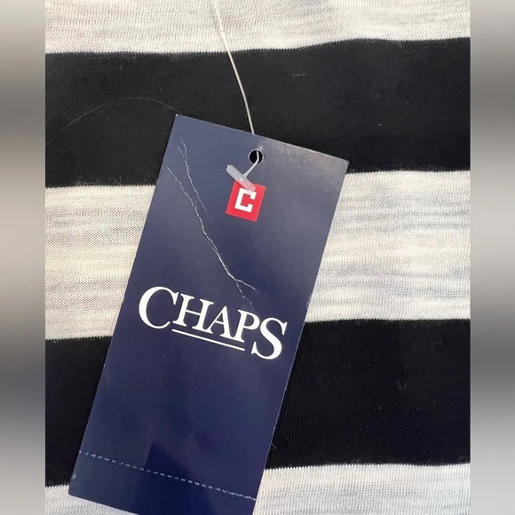 Chaps Ralph Lauren 
Alcove inn NWT
Size large 
Black/ crème color stripe - Picture 4 of 6